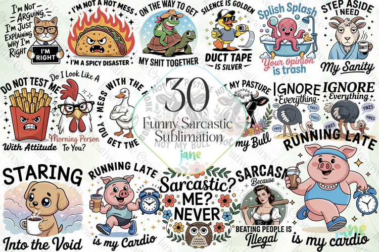 Funny Sarcastic Sublimation