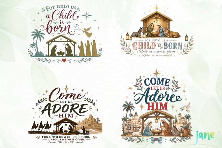 Christian Christmas Png Clipart example image 1
