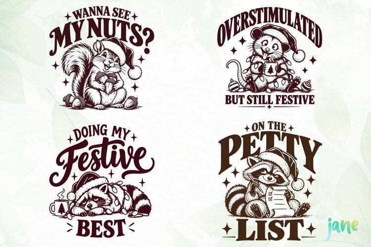 Funny Christmas Humor Clipart example image 1