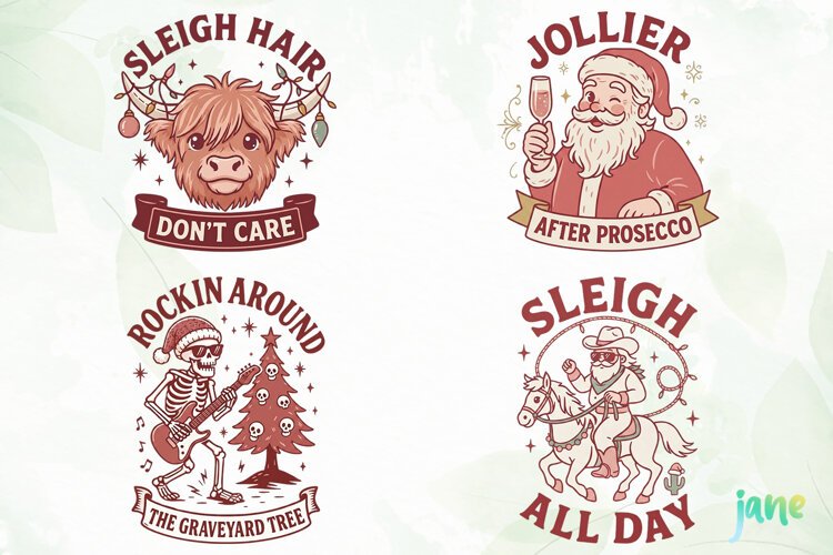 Funny Christmas Humor Clipart example image 1