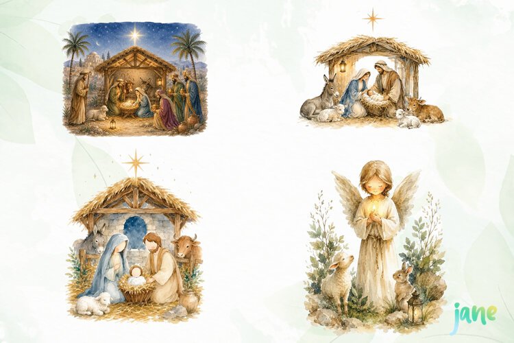 Christian Christmas Png Clipart example image 1