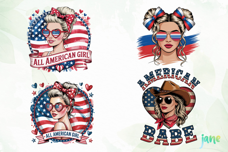 American Girl Clipart