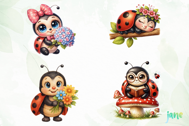 Funny Ladybug Clipart