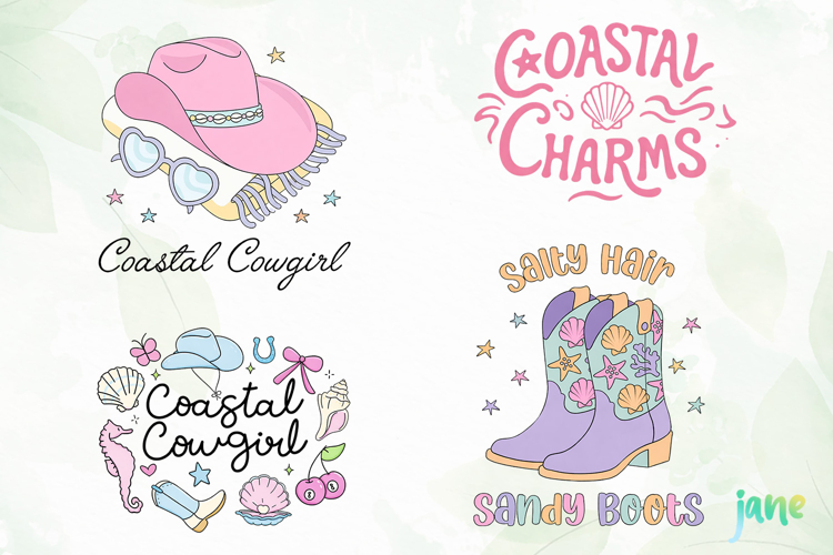 Coastal Cowgirl Png Sublimation