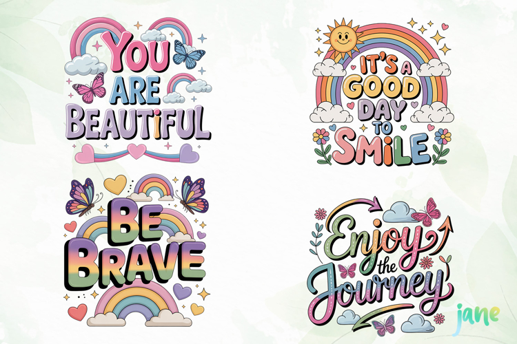 Positive Quotes Clipart PNG