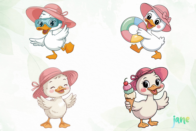 Cute Duck Clipart Image 7