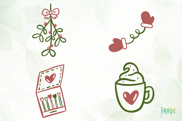 Hand Drawn Christmas SVG