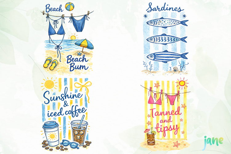Coastal Summer Png Clipart