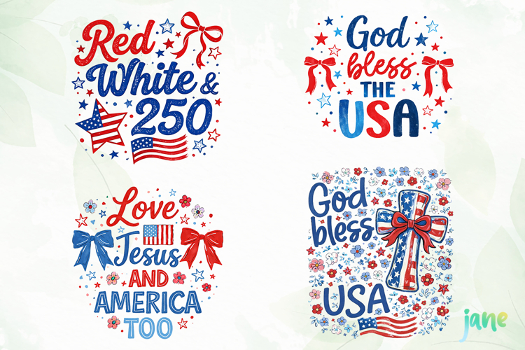 Coquette 4th of July Png Clipart