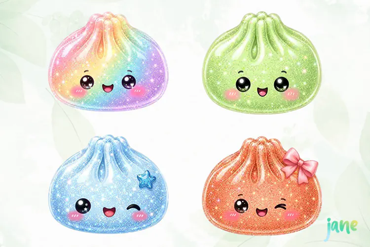 Glitter Dumpling Clipart