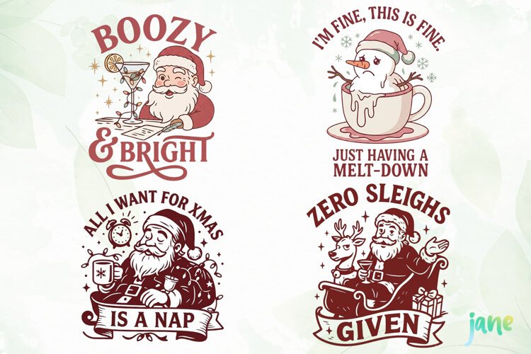 Funny Christmas Humor Clipart example image 1