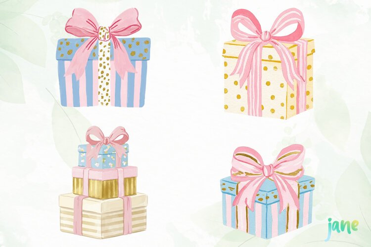 Preppy Christmas Clipart example image 1