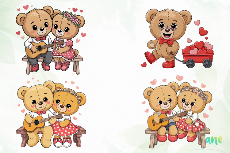 Valentine Teddy Bear Clipart