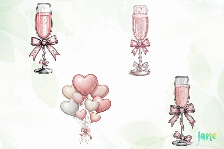 Coquette Valentine PNG Clipart