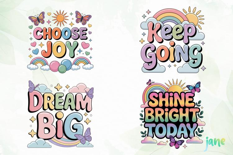 Positive Quotes Clipart PNG