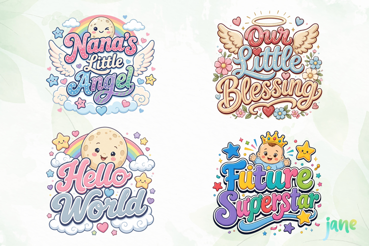 Cute Baby Quotes Clipart PNG