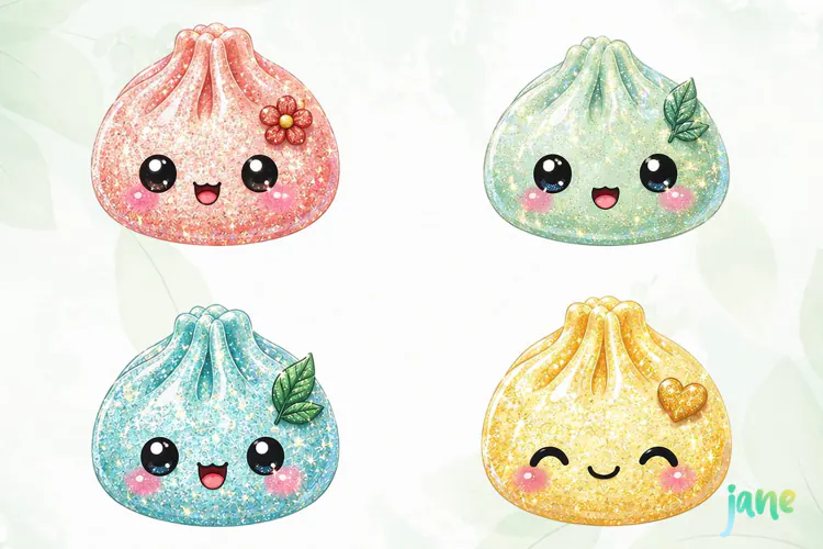Glitter Dumpling Clipart