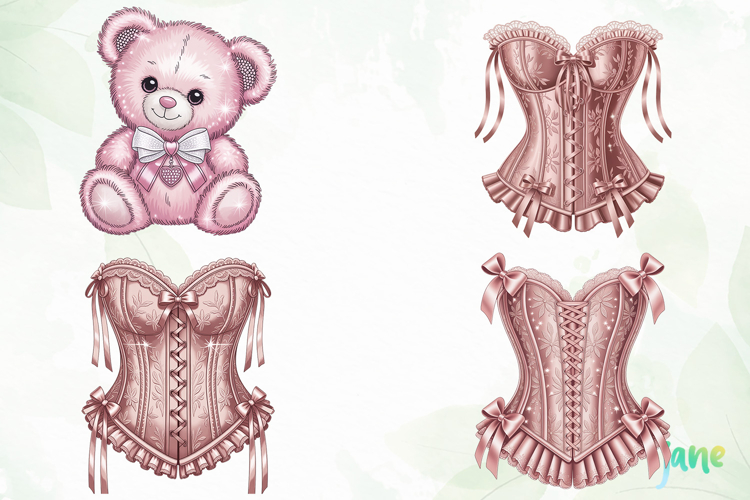 Coquette Valentine PNG Clipart