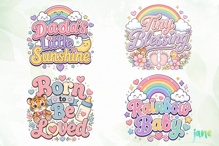 Cute Baby Quotes Clipart PNG example image 1