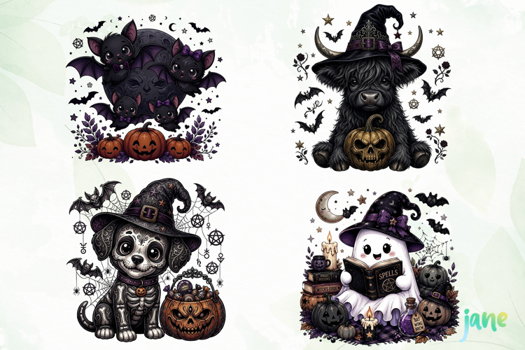 Gothic Halloween Sublimation PNG