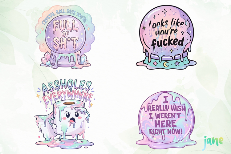 Aesthetic Meltdown Clipart PNG