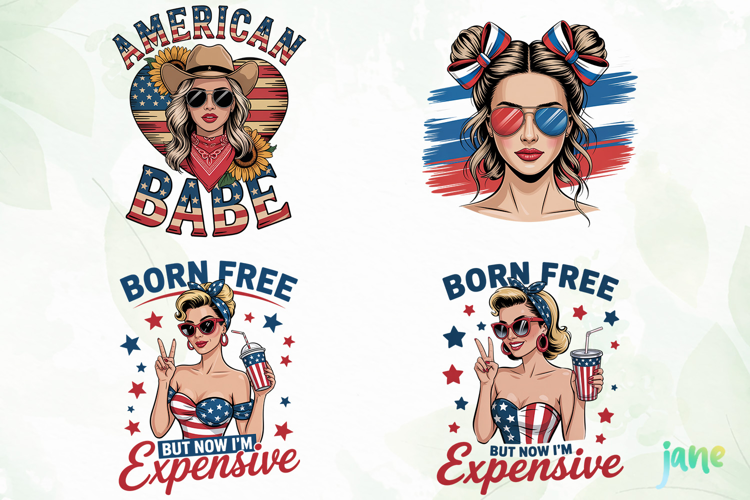 American Girl Clipart