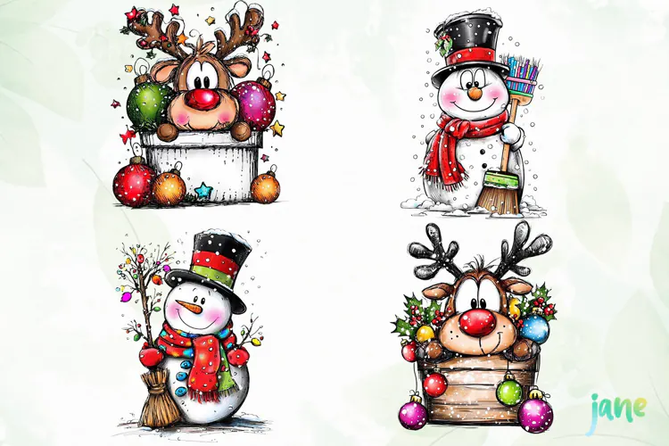 Christmas Characters Clipart