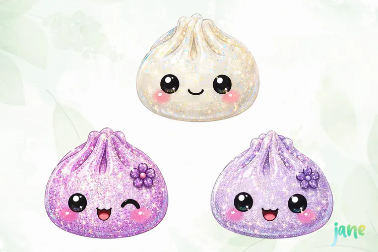 Glitter Dumpling Clipart