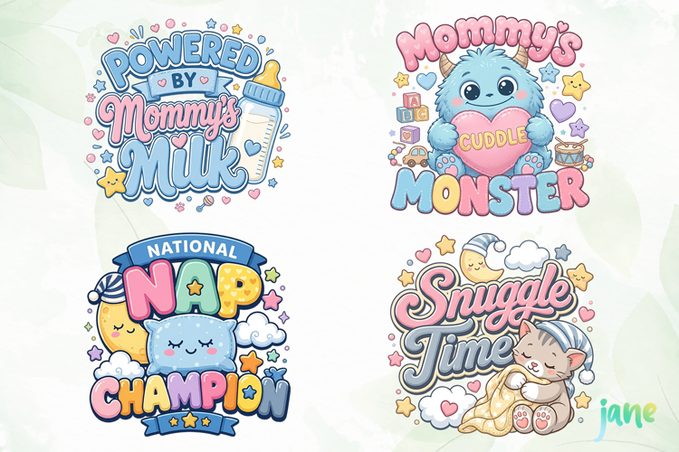 Cute Baby Quotes Clipart PNG
