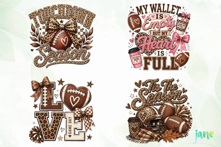 Retro Game Day Clipart
