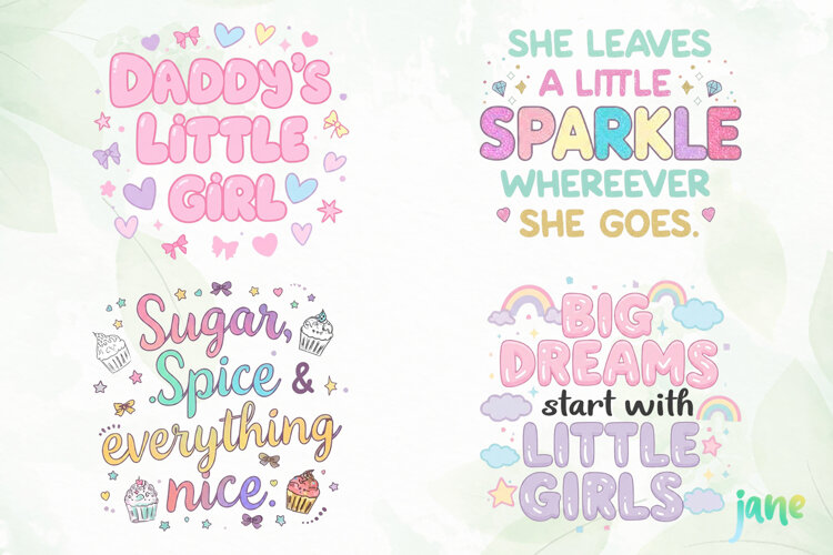 Baby Girl Saying PNG Clipart example image 1