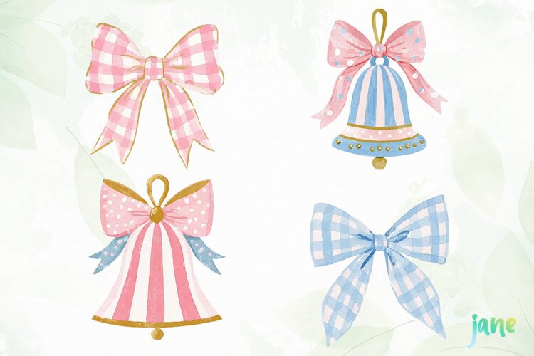 Preppy Christmas Clipart example image 1