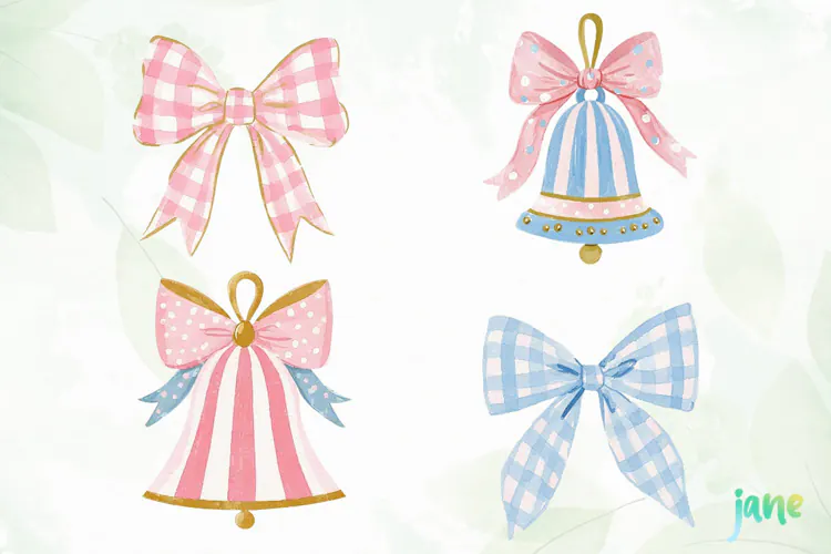 Preppy Christmas Clipart