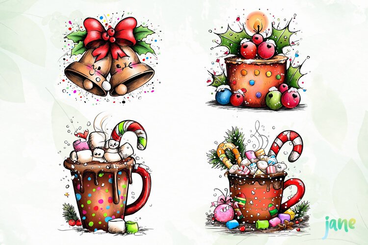 Christmas Characters Clipart example image 1