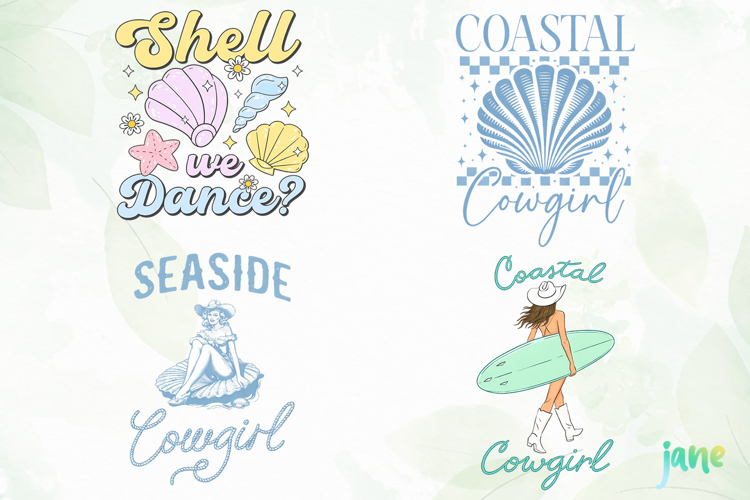 Coastal Cowgirl Png Sublimation