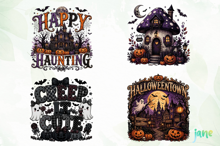 Gothic Halloween Sublimation PNG