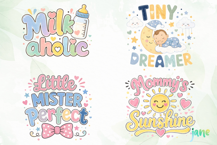 Newborn Baby Shower Clipart