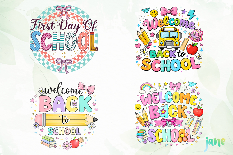 Back To School Sublimation Png Clipart