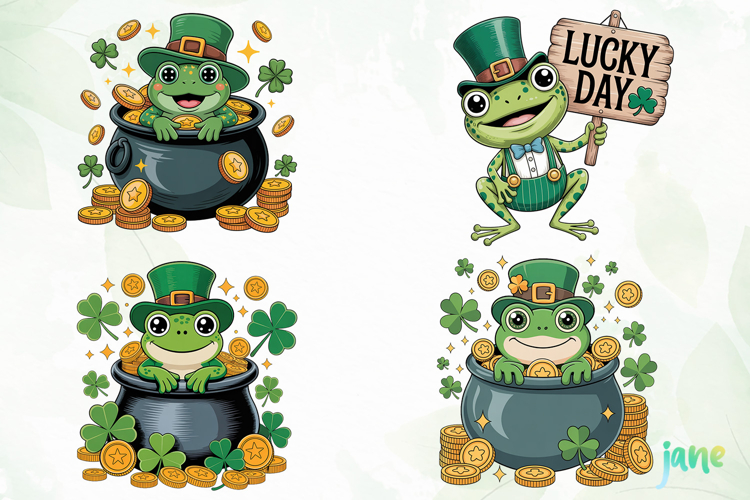 Lucky Frog St. Patricks Day