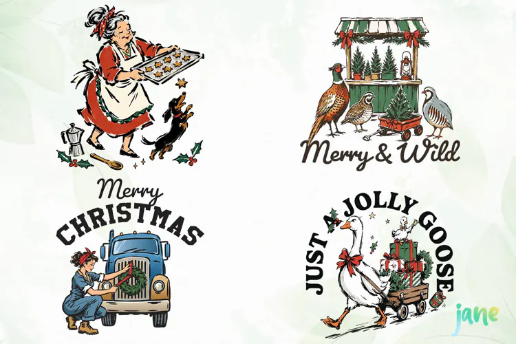 Vintage Christmas Clipart