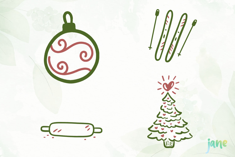 Hand Drawn Christmas SVG