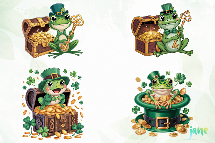 Lucky Frog St. Patricks Day