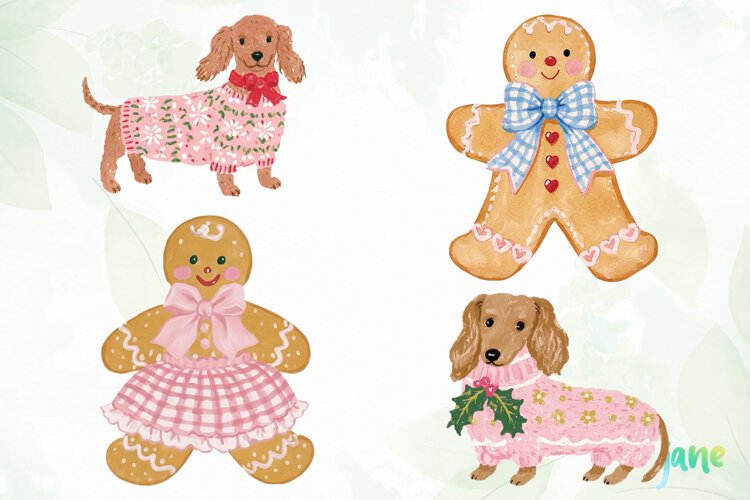 Preppy Christmas Clipart example image 1
