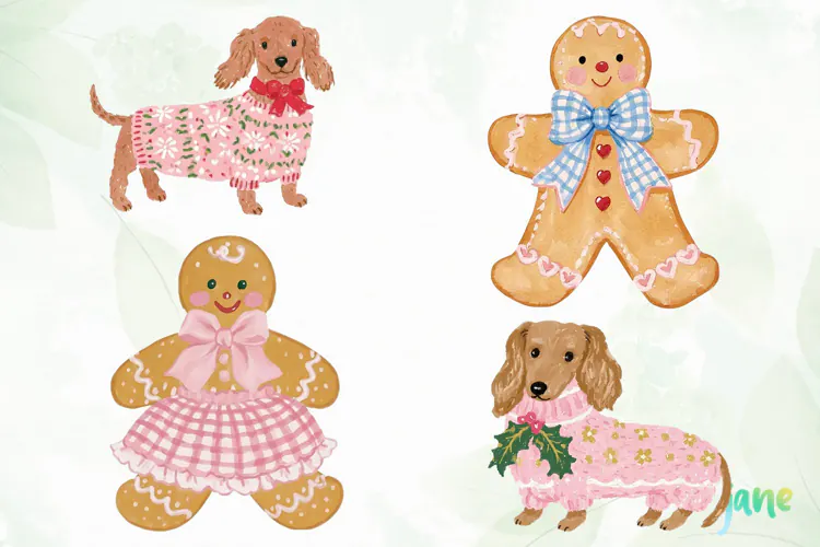 Preppy Christmas Clipart