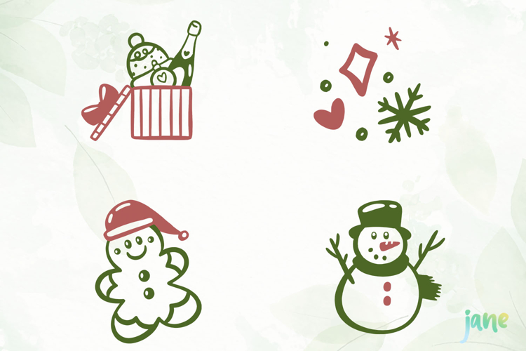 Hand Drawn Christmas SVG