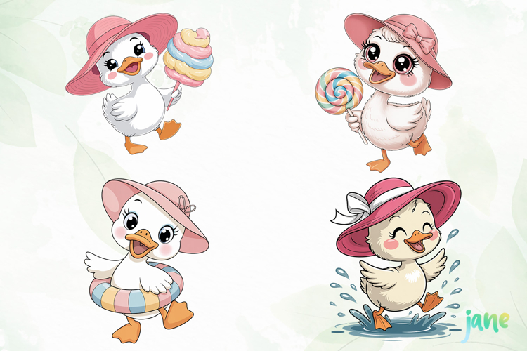 Cute Duck Clipart Image 10