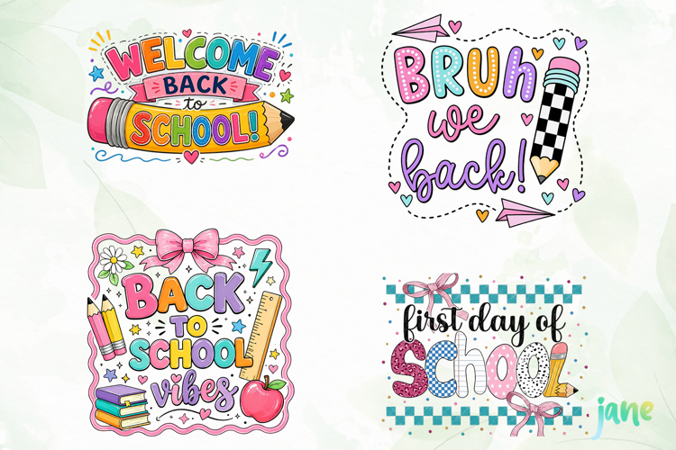 Back To School Sublimation Png Clipart