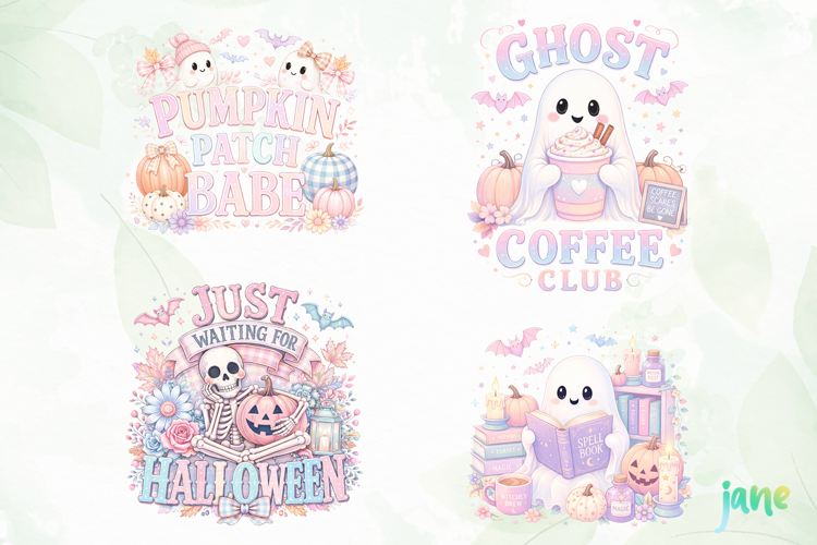 Pastel Halloween Clipart PNG