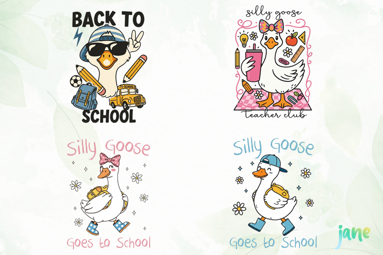 Goose Back To School Png Sublimation
