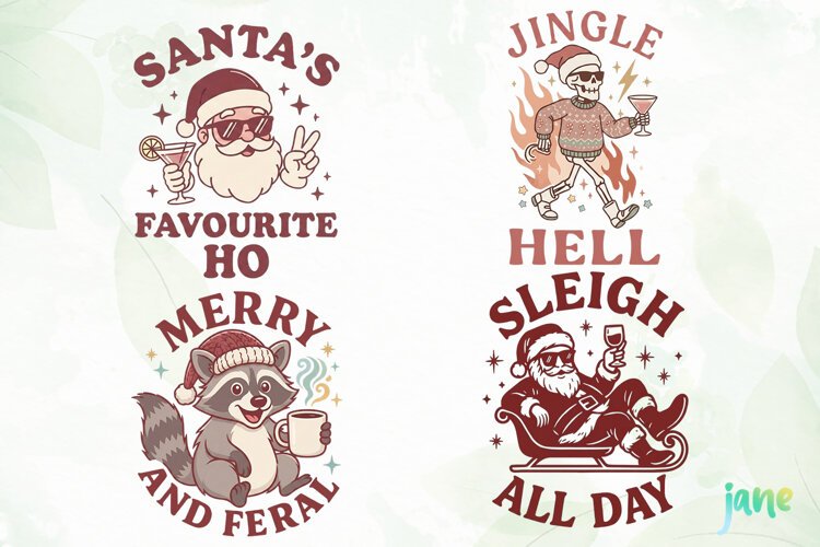 Funny Christmas Humor Clipart example image 1